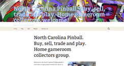 Desktop Screenshot of northcarolinapinball.com